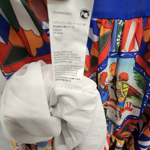 Dolce & GabbanaCarretto-print poplin maxi skirt SZ Small - Picture 16 of 16